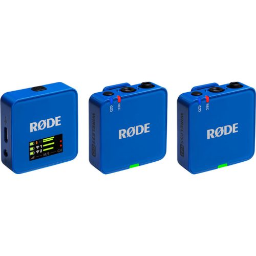 Rode Wireless GO GEN3 2-Person Compact Digital Wireless Microphone System/Recorder, cobalt