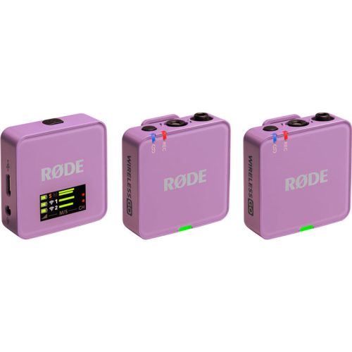 Rode Wireless GO GEN3 2-Person Compact Digital Wireless Microphone System/Recorder, lilac