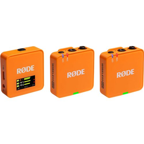 Rode Wireless GO GEN3 2-Person Compact Digital Wireless Microphone System/Recorder, orange