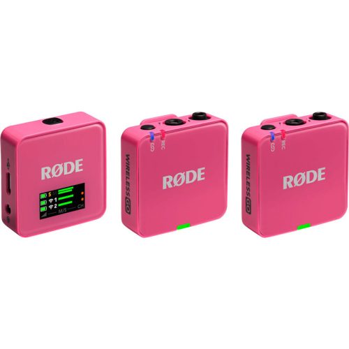 Rode Wireless GO GEN3 2-Person Compact Digital Wireless Microphone System/Recorder, pink