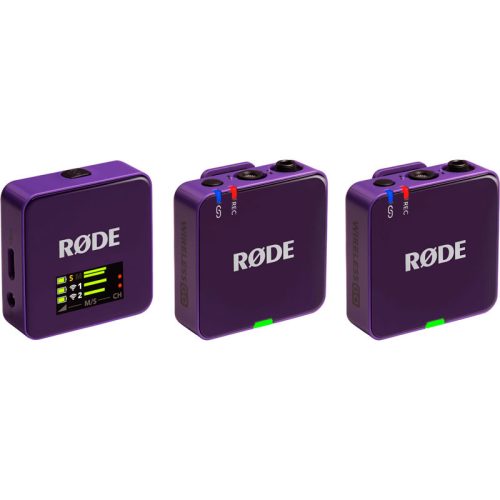 Rode Wireless GO GEN3 2-Person Compact Digital Wireless Microphone System/Recorder, purple