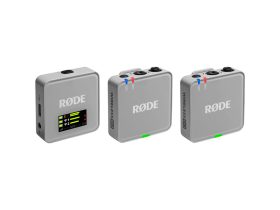   Rode Wireless GO GEN3 2-Person Compact Digital Wireless Microphone System/Recorder, grey