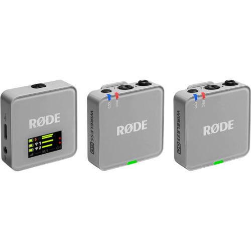 Rode Wireless GO GEN3 2-Person Compact Digital Wireless Microphone System/Recorder, grey