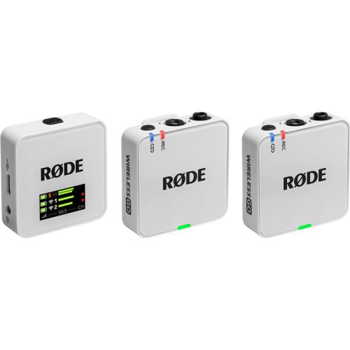 Rode Wireless GO GEN3 2-Person Compact Digital Wireless Microphone System/Recorder, white