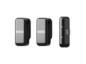   Rode Wireless Micro Ultrakompakt vezeték nélküli mikrofonrendszer USB-C csatlakozóval (2,4 GHz, fekete)