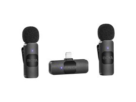  Boya BY-V2 Wireless Microphone System with Lightning Connector for iOS Devices