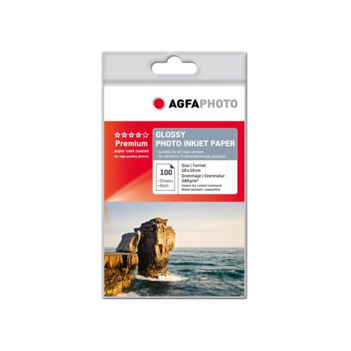 Agfaphoto Premium Glossy fotópapír 10x15 100lap 240g