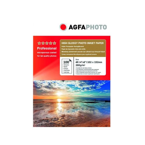 Agfaphoto Professional fotópapír 260g 10x15cm 100 lap