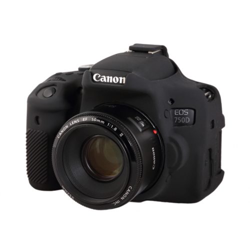 Easycover Canon 750D fekete szilikon tok