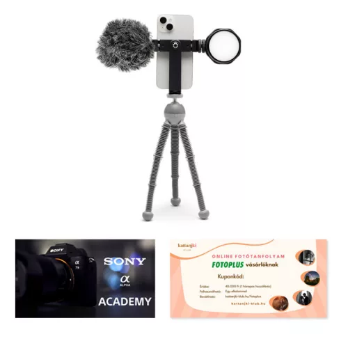 Joby Beamo Reel Creator Kit + Sony oktatás a Fotoplus-nál + Kattanjki Klub online fotós kurzus