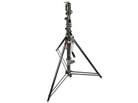 Manfrotto Wind up acél 3 szekciós állvány fekete-cink