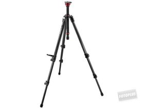Manfrotto 755CX3 MDEVE MagFibre Video karbon állvány