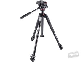   Manfrotto MK190X3-2W fekete alumínium állvány FLUID-os fejjel