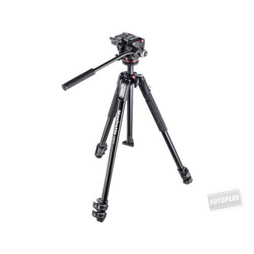 Manfrotto MK190X3-2W fekete alumínium állvány FLUID-os fejjel