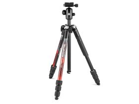   Manfrotto Element MII állvány Aluminium 4 szekció, gömbfej, piros