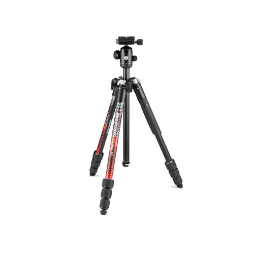 Manfrotto Element MII állvány Aluminium 4 szekció, gömbfej, piros