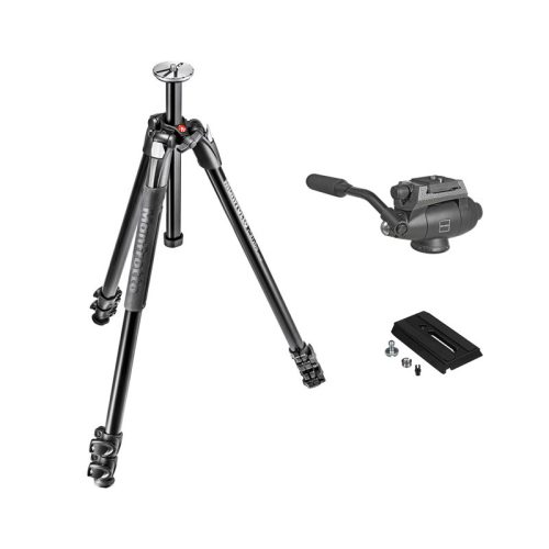 Manfrotto 290 Xtra Tripod + Gitzo G2180 Fluid fej + 501PL cseretalp Kit
