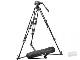   Manfrotto MVH502A,546GB-1 professzionális video állvány FLUID-os fejjel