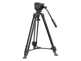 Manfrotto 500X Fluid head with aluminum tripod