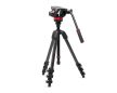 Manfrotto 502 fluid video head with flat base + 055 video carbon tripod