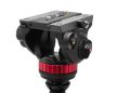Manfrotto 502 fluid video head with flat base + 055 video carbon tripod