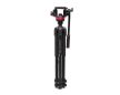 Manfrotto 502 fluid video head with flat base + 055 video aluminium tripod