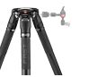 Manfrotto 5504x fluid videó fej 635 fast karbon szimpla lábú állvánnyal