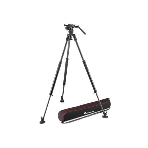 Manfrotto Nitrotech 608 fej + 635 Fast karbon állvány, szimpla láb