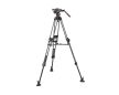 Manfrotto Nitrotech 608 fej + 645 fast karbon állvány k.terp ikerláb