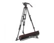 Manfrotto Nitrotech 608 Video Fej + aluminium állvány földterpesz, ikerláb