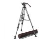 Manfrotto Nitrotech 608 video fej + karbon állvány középterp., ikerláb