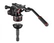 Manfrotto Nitrotech 612 video fej + aluminium állvány földterpesz, ikerláb