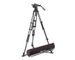 Manfrotto Nitrotech 612 video fej + karbon állvány földterpesz, ikerláb