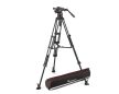 Manfrotto Nitrotech 612 video fej + aluminium állvány középterpesz, ikerláb