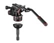 Manfrotto Nitrotech 612 video fej + aluminium állvány középterpesz, ikerláb