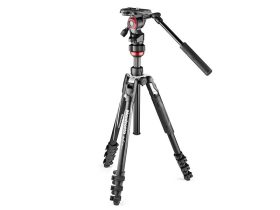   Manfrotto Befree live kit alu állvány csatos lábzárral+ fluid fej