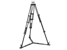   Manfrotto alu videó állvány, ikerláb, földterpesz, 100/75mm csésze