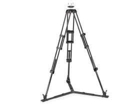   Manfrotto Karbon video állvány, ikerláb, padlóterpesz 100/75mm csésze