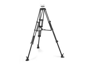   Manfrotto alu videó állvány, ikerláb, kökzépterpesz, 100/75mm csésze