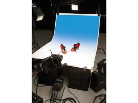 Colorama Colorgrad pvc háttér 110x170cm white/sky