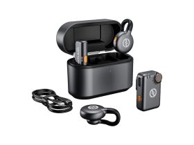   Hollyland Lark M2S Combo Wireless Lavalier Microphone Combo (Space Gray)
