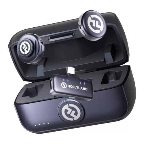 Hollyland LARK M3 Combo vezeték nélküli mikrofon szett, 2TX&1RX, USB-C