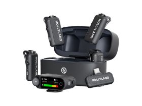   Hollyland Lark Max 2 Combo 4-Person Version with Camera RX + USB-C RX