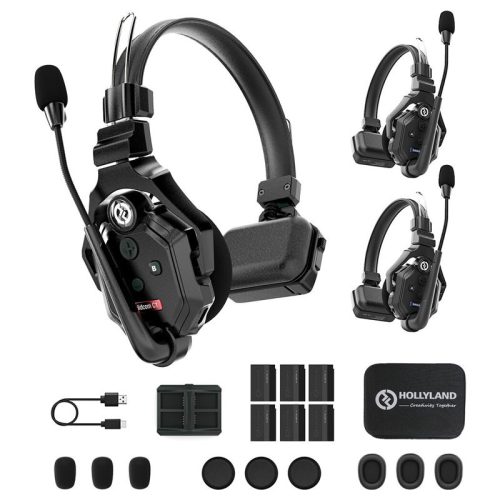 Hollyland Solidcom C1 Full Duplex Wireless Intercom System with 3 Headset