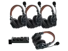   Hollyland Solidcom C1 Pro-4S-DH - 4 Person Noise Cancelling Headset Intercom Double-Ear Version