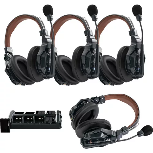 Hollyland Solidcom C1 Pro-4S-DH - 4 Person Noise Cancelling Headset Intercom Double-Ear Version