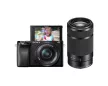 Sony Alpha 6100 fekete váz + 16-50mm f/3.5-5.6 + 55-210mm f/4.5-6.3 + Ajándék Sony akku + Sony táska - 30.000Ft kedvezmény TAVASZ30 kuponkóddal