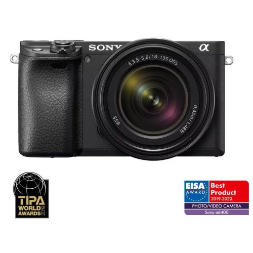 Sony Alpha 6400 fekete váz + 18-135mm f/3.5-5.6 OSS kit (USB-C)