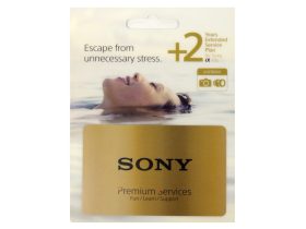 Sony +2 év gyári garancia kit.