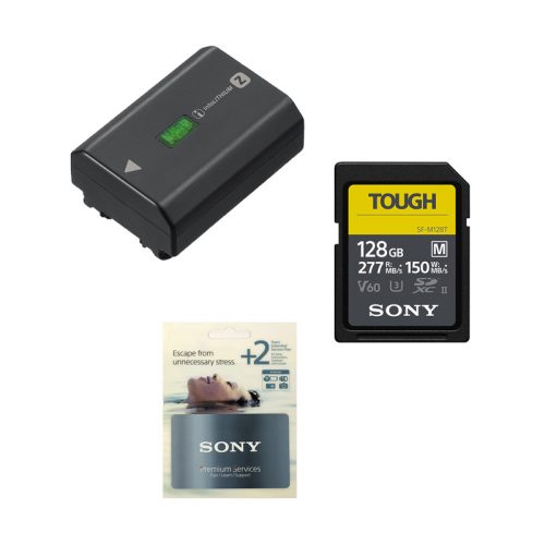 Sony NP-FZ100 akku + SFM128T 128GB SDXC memóriakártya +2 ÉV GYÁRI GARANCIA